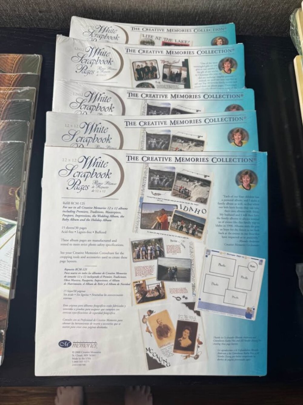 Creative Memories New in Package Original 12x12 White Pages 15 Sheets - 30 Pages